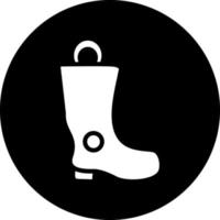 Feuerwehrmann Stiefel Vektor Symbol Design