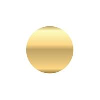 eps10 Vektor golden Gradient Kreis Symbol oder Logo Element Vorlage isoliert auf Weiß Hintergrund