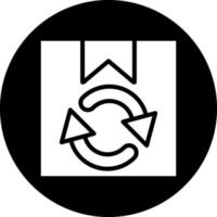 Paket recyceln Vektor Symbol Design