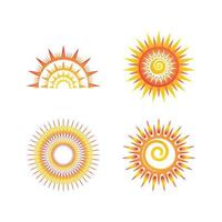 Sonnenuntergang-Logo-Symbol-Design-Symbol-Illustration vektor