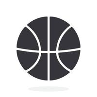Silhouette von Basketball Ball vektor