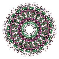 mandala bakgrund med bra färger. ovanlig blomma form. orientalisk. anti-stress terapi mönster. väva design element vektor