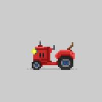 Traktor im Pixel Kunst Stil vektor