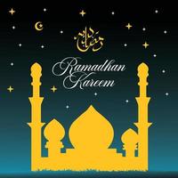 Ramadhan kareem Hintergrund kostenlos Vektor