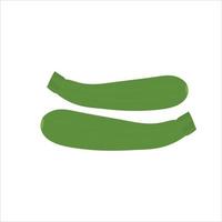 en skön grön zucchini vektor konst arbete