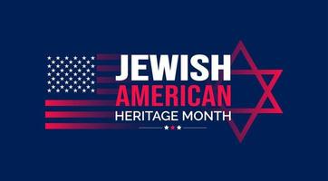 jewish amerikan arv månad bakgrund eller baner design mall berömd i Maj vektor