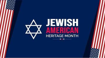 jewish amerikan arv månad bakgrund eller baner design mall berömd i Maj vektor