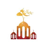 eid Mubarak Vektor Logo Design. Ramadan kareem Vektor Logo Design Vorlage.