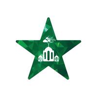 eid Mubarak Star Moschee Symbol Vektor Logo Design Vorlage. geeignet zum Islam, Arabisch, indisch, usw.