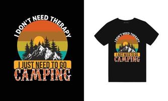 Camping t Hemd Design bündeln frei, Camping Vektor Element frei, Lager T-Shirt Design kostenlos Profi Vektor