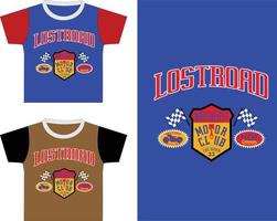 tshirt design lostroad vektor