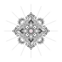 mandala design blommig effekt vektor