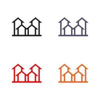 Home Icon Logo Design Vorlage vektor