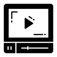 Video Medien Spieler Vektor Design, Video Marketing Symbol zum Prämie verwenden