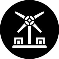 Windmühlen-Vektor-Icon-Design vektor