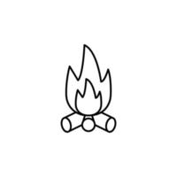 Lagerfeuer Vektor Symbol Illustration