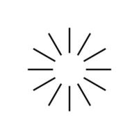 Wird geladen das Sonne Strahlen Vektor Symbol Illustration