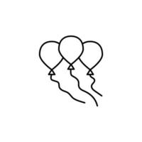 Patrick Tag, Luftballons Vektor Symbol Illustration