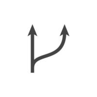 pil, riktning vektor ikon illustration