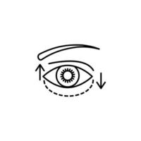 Blepharoplastik Vektor Symbol Illustration