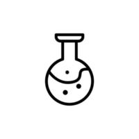 Flasche mit chemisch Flüssigkeit Vektor Symbol Illustration