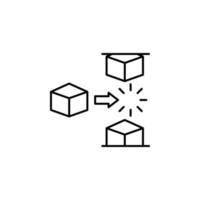Block Kette Vektor Symbol Illustration