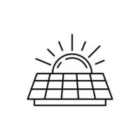 Tafel, Sonne, Solar- Panel Vektor Symbol Illustration