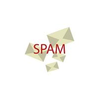 das Spam von das Brief Vektor Symbol Illustration