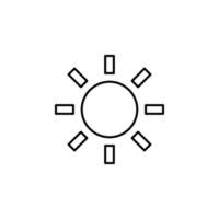 sonnig Zeichen Vektor Symbol Illustration