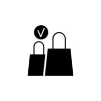 E-Commerce, Taschen Vektor Symbol Illustration