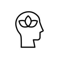 Kopf Lotus Vektor Symbol Illustration