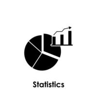 Kuchen, Diagramm, Statistiken Vektor Symbol Illustration