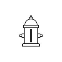 Hydrant, Feuerwehrmann Vektor Symbol Illustration