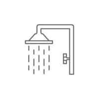 Dusche Vektor Symbol Illustration