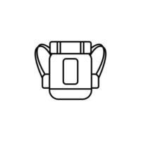 Tourist Rucksack Vektor Symbol Illustration