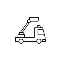 Vertikale Aufzug LKW Vektor Symbol Illustration