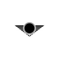 Star von ein Militär- Pilot Vektor Symbol Illustration