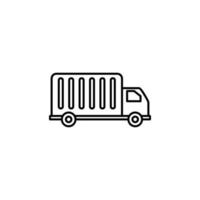 Lieferung LKW Vektor Symbol Illustration