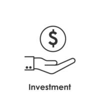 Hand, Geld, Dollar Vektor Symbol Illustration