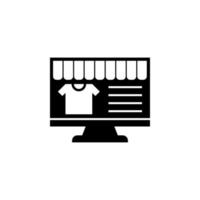 e-handel, handla vektor ikon illustration