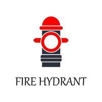 färgad brand brandpost vektor ikon illustration