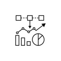 Daten Analyse, Infografik Vektor Symbol Illustration