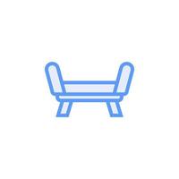 stol soffa vektor för hemsida, ui grundläggande, symbol, presentation