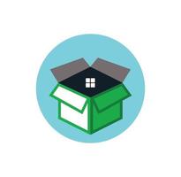 Box House Logo Design vektor