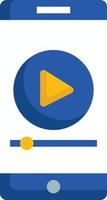 uppkopplad inlärning Träning utbildning smartphone video handledning vektor