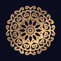 zirkuliert Blume Muster Mandala Design Hintergrund Vektor