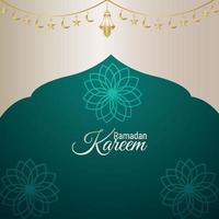 Ramadan Kareem Vektor-Illustration mit kreativem Hintergrund vektor