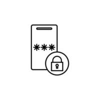 Code auf das Clever Telefon Vektor Symbol Illustration