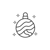 Weihnachten, Ball Vektor Symbol Illustration