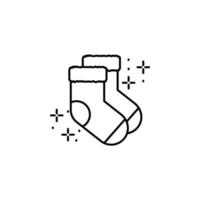 Socken Kleider Vektor Symbol Illustration